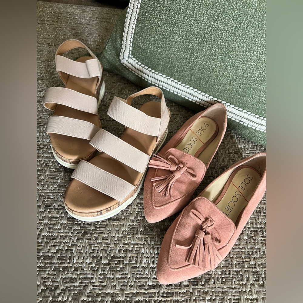 BOGO Valentine’s Pink Bundle - Sole Society Loafers and Universal Thread Sandals